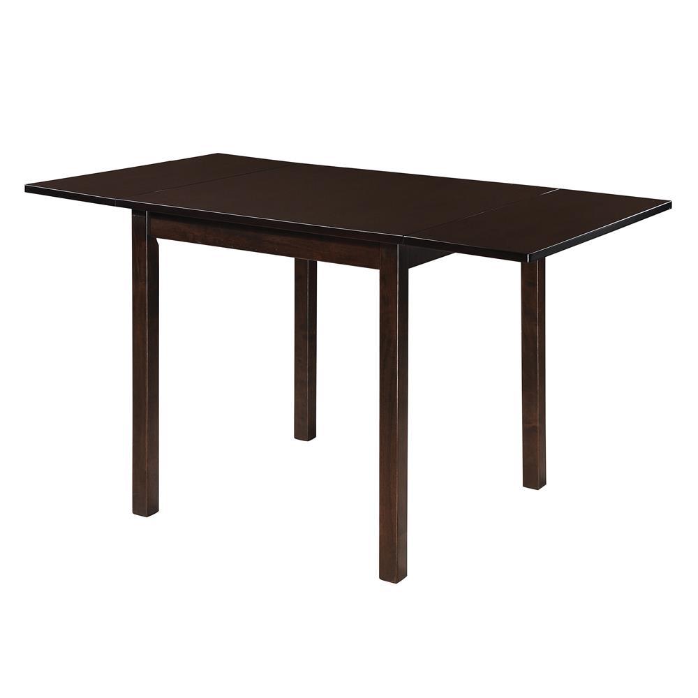 Kelso Rectangular Dining Table with Drop Leaf Cappuccino. Picture 2