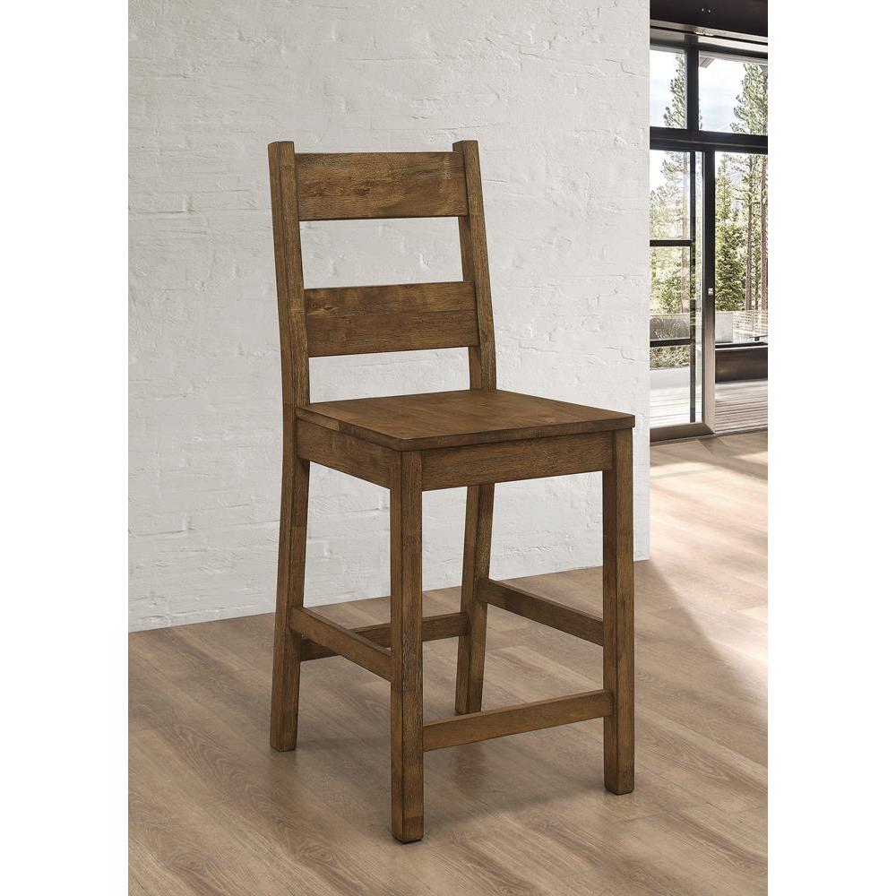 Coleman Counter Height Stools Rustic Golden Brown (Set of 2). Picture 1