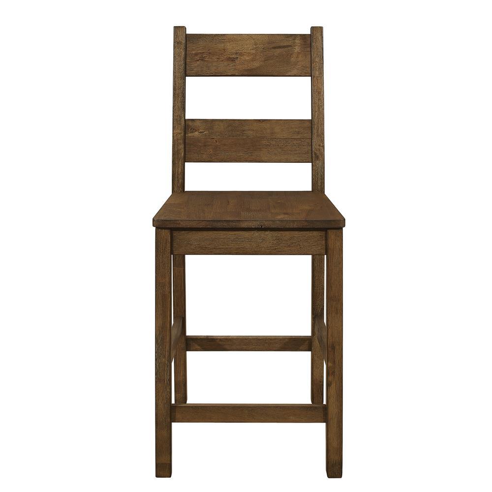Coleman Counter Height Stools Rustic Golden Brown (Set of 2). Picture 3