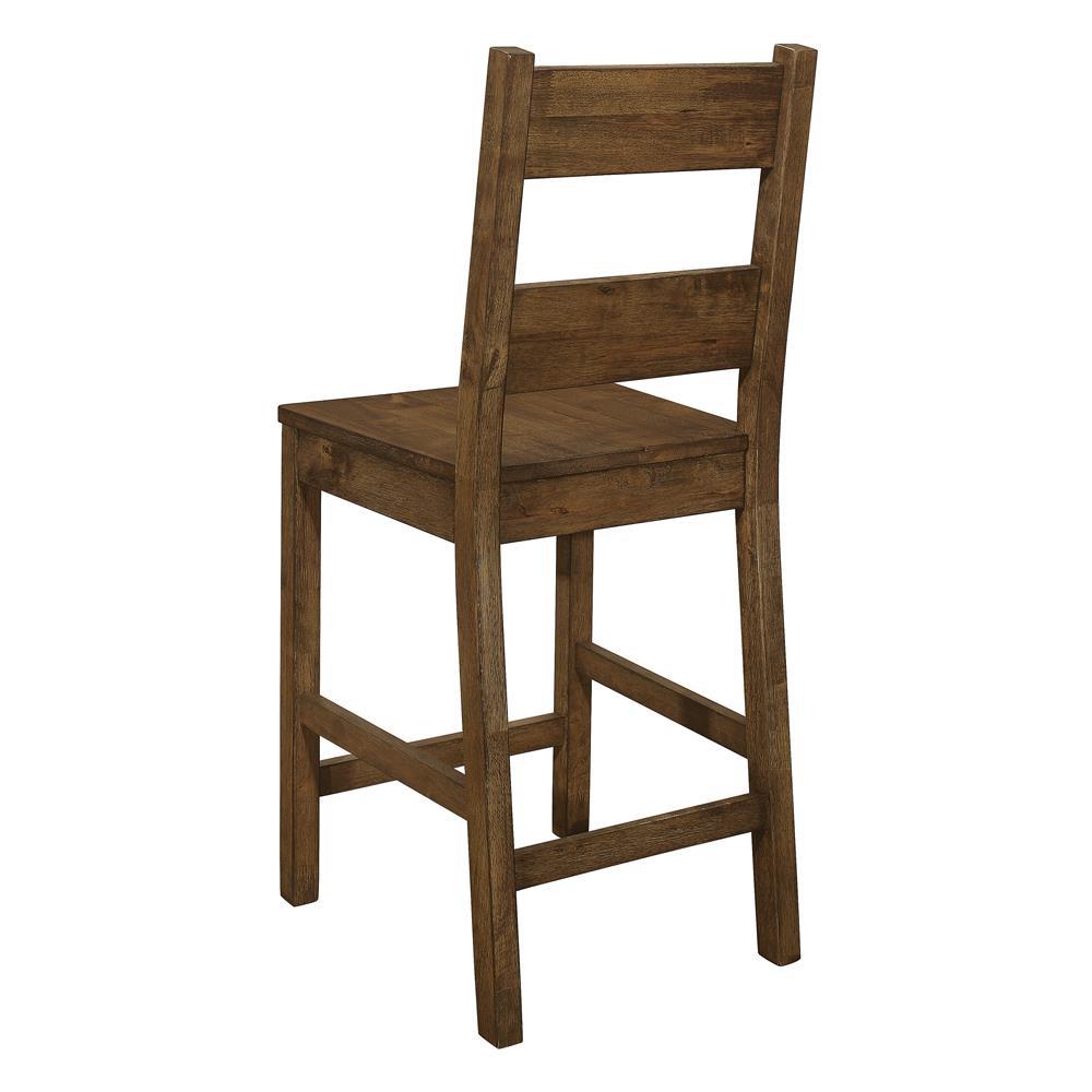 Coleman Counter Height Stools Rustic Golden Brown (Set of 2). Picture 9