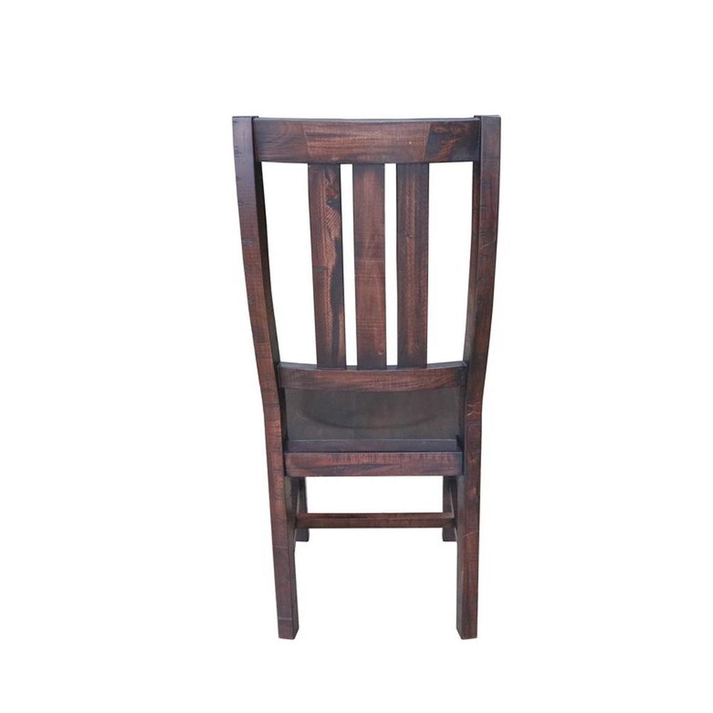 Calandra Slat Back Side Chairs Vintage Java (Set of 2). Picture 3