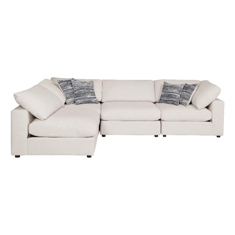 Serene 4-piece Upholstered Modular Sectional Beige. Picture 7