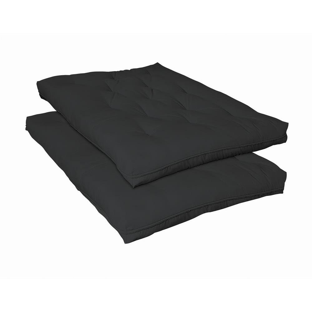 9" Deluxe Innerspring Futon Pad Black. Picture 2