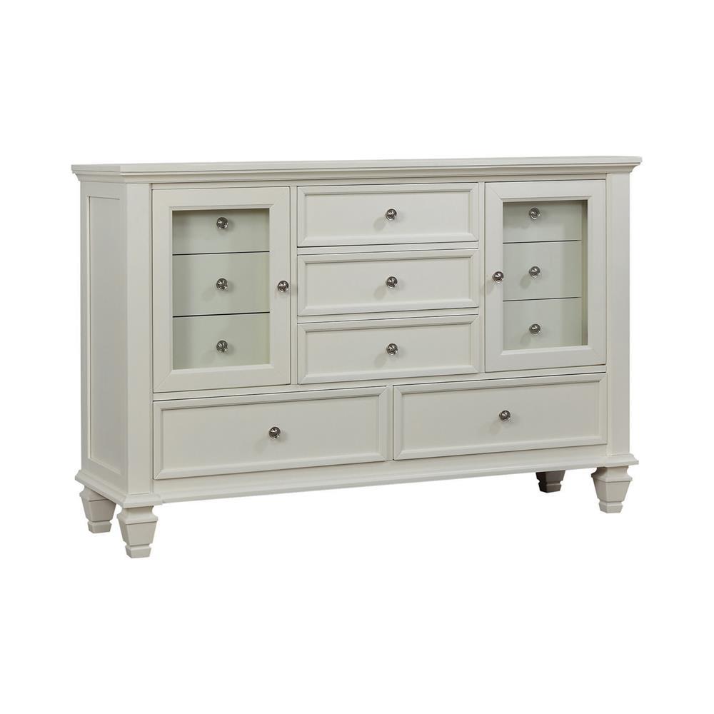 Sandy Beach 11-drawer Rectangular Dresser Cream White. Picture 2