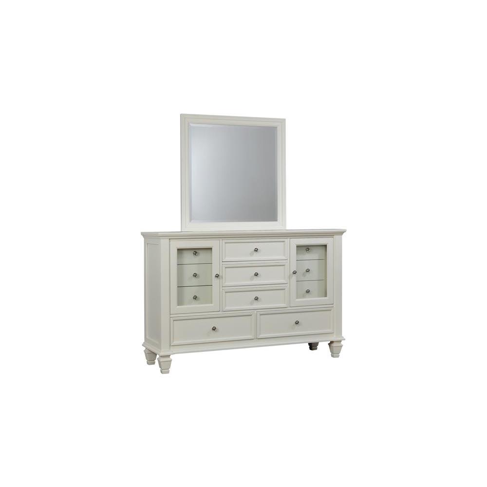 Sandy Beach 11-drawer Rectangular Dresser Cream White. Picture 3
