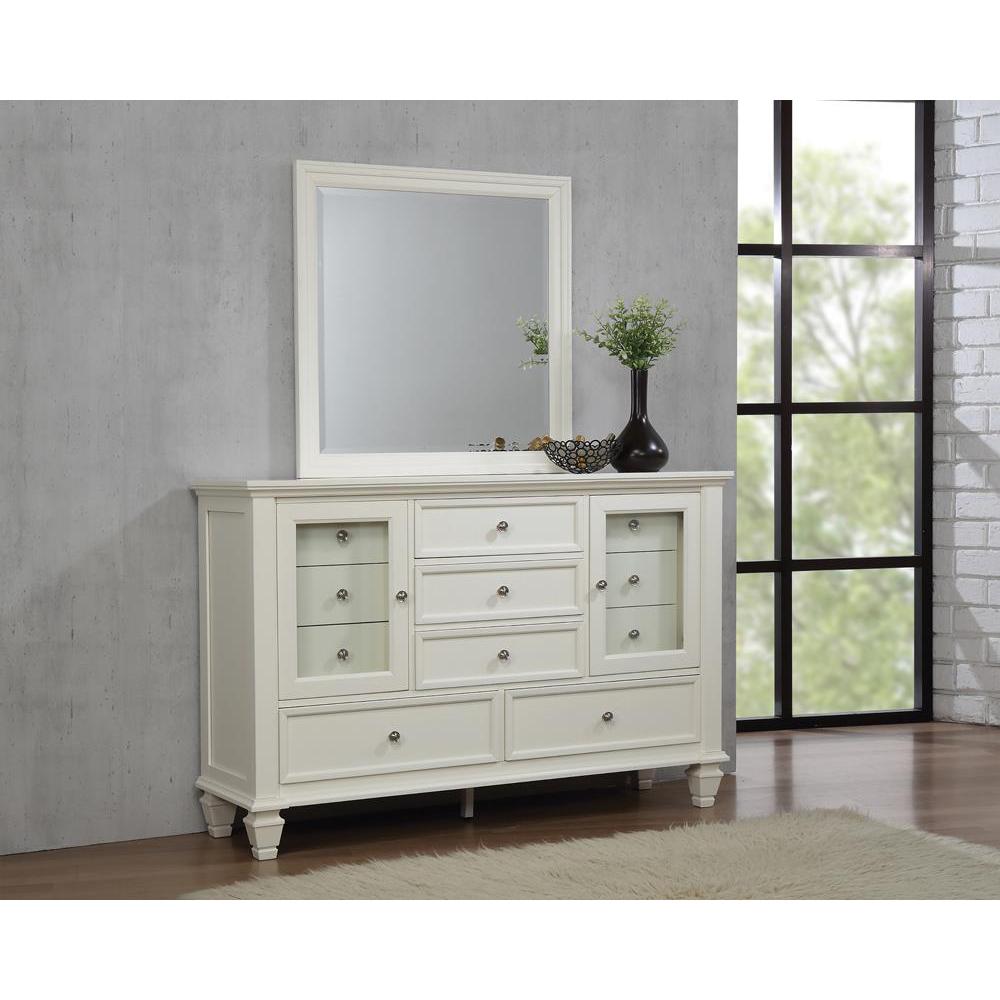 Sandy Beach 11-drawer Rectangular Dresser Cream White. Picture 5