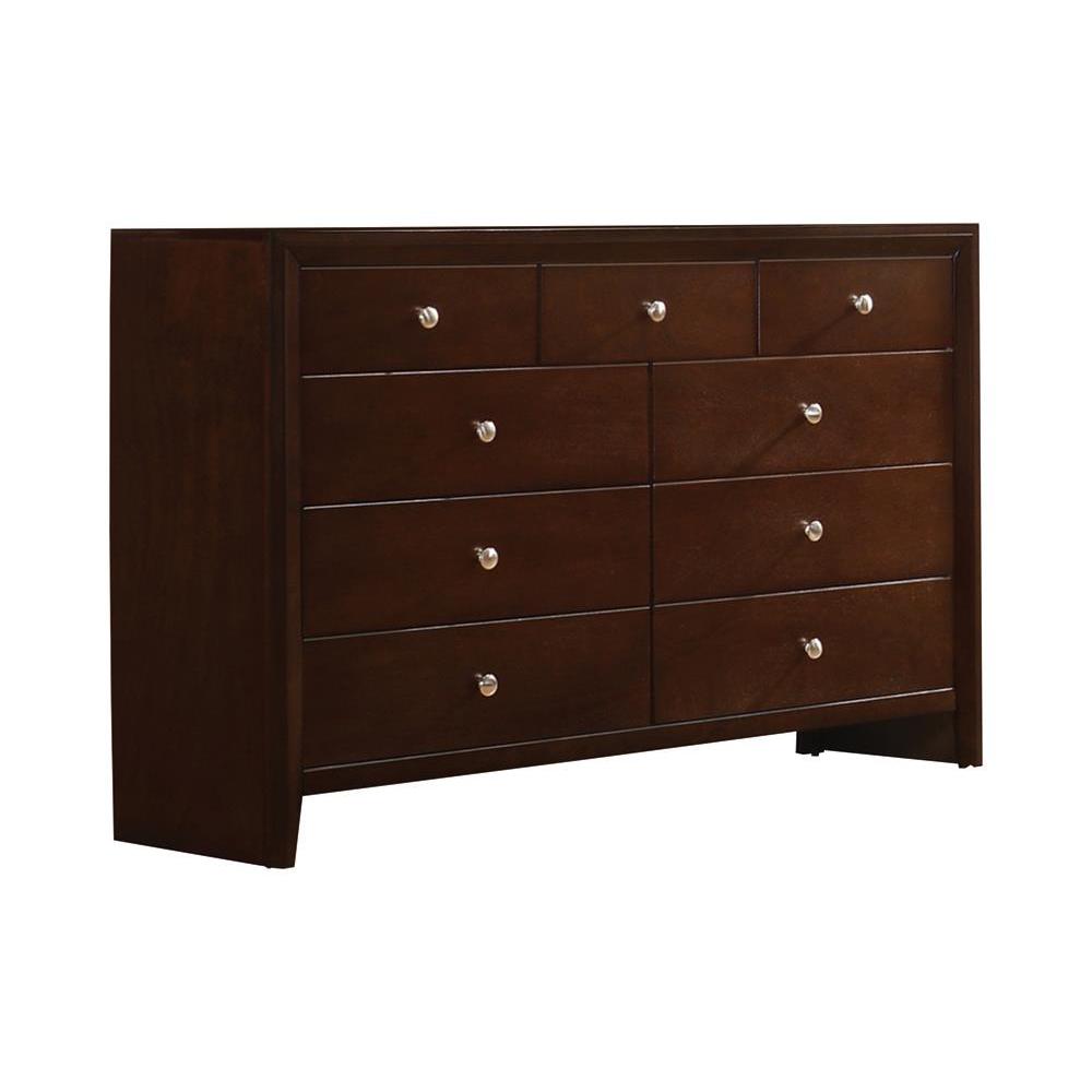 Serenity Rectangular 9-drawer Dresser Rich Merlot. Picture 2
