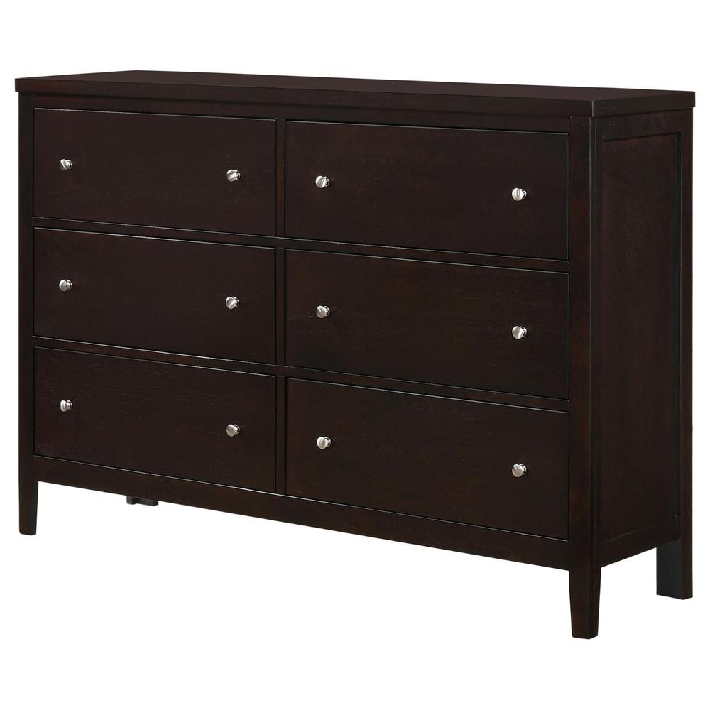 Carlton 6-drawer Rectangular Dresser Cappuccino. Picture 4