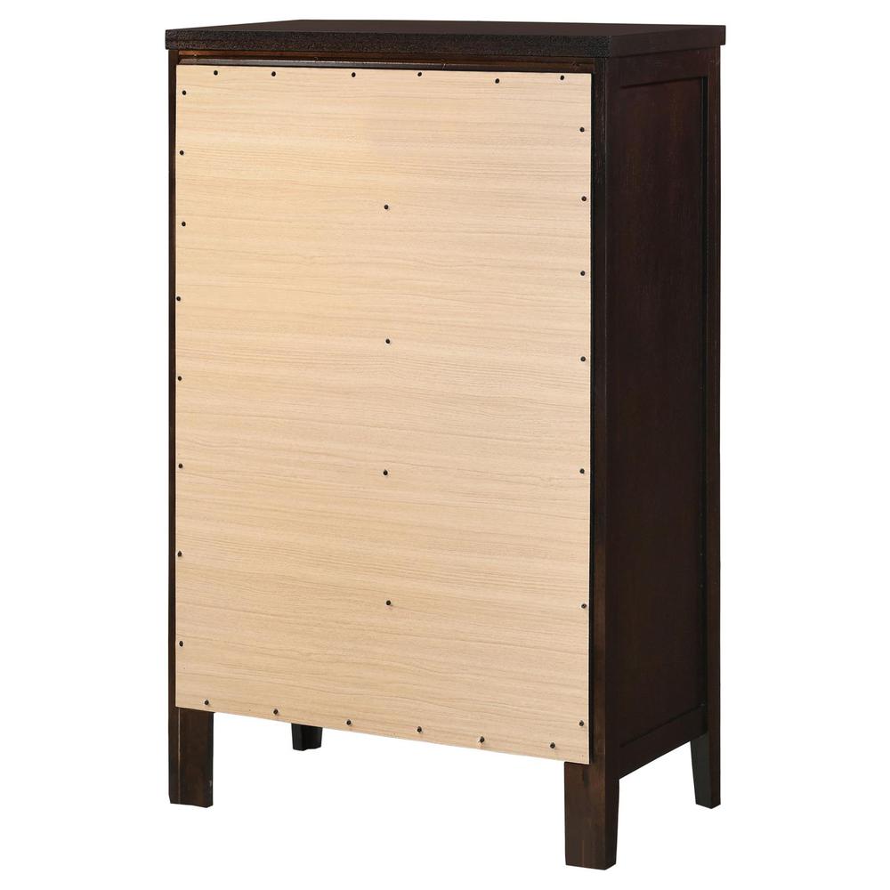Carlton 5-drawer Rectangular Chest Cappuccino. Picture 8