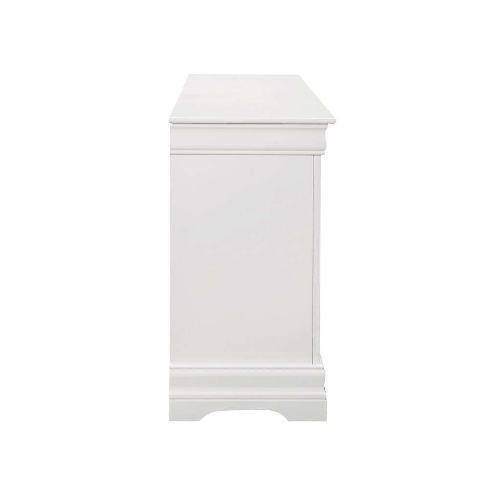 Louis Philippe 6-drawer Dresser White. Picture 11