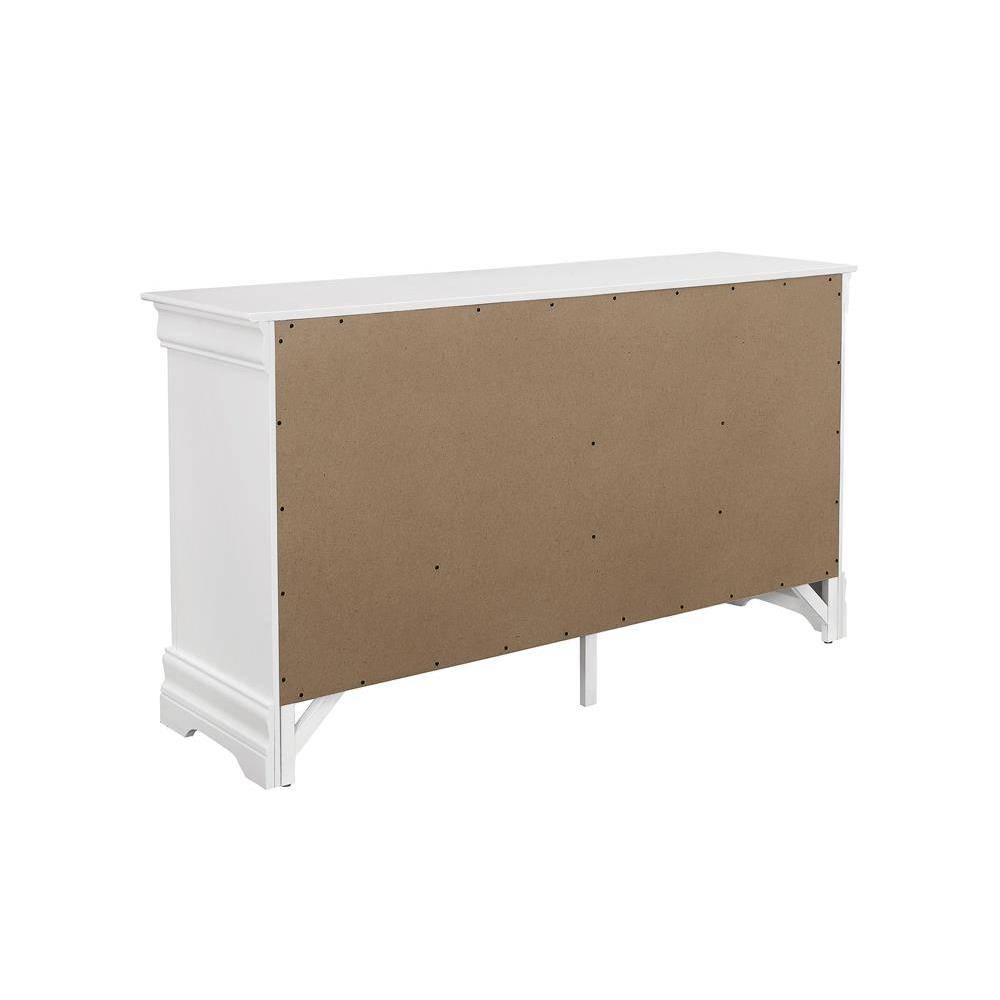 Louis Philippe 6-drawer Dresser White. Picture 13