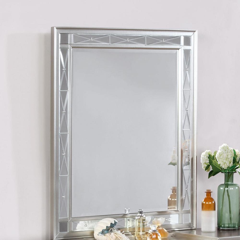 Leighton Vanity Mirror Metallic Mercury. Picture 1
