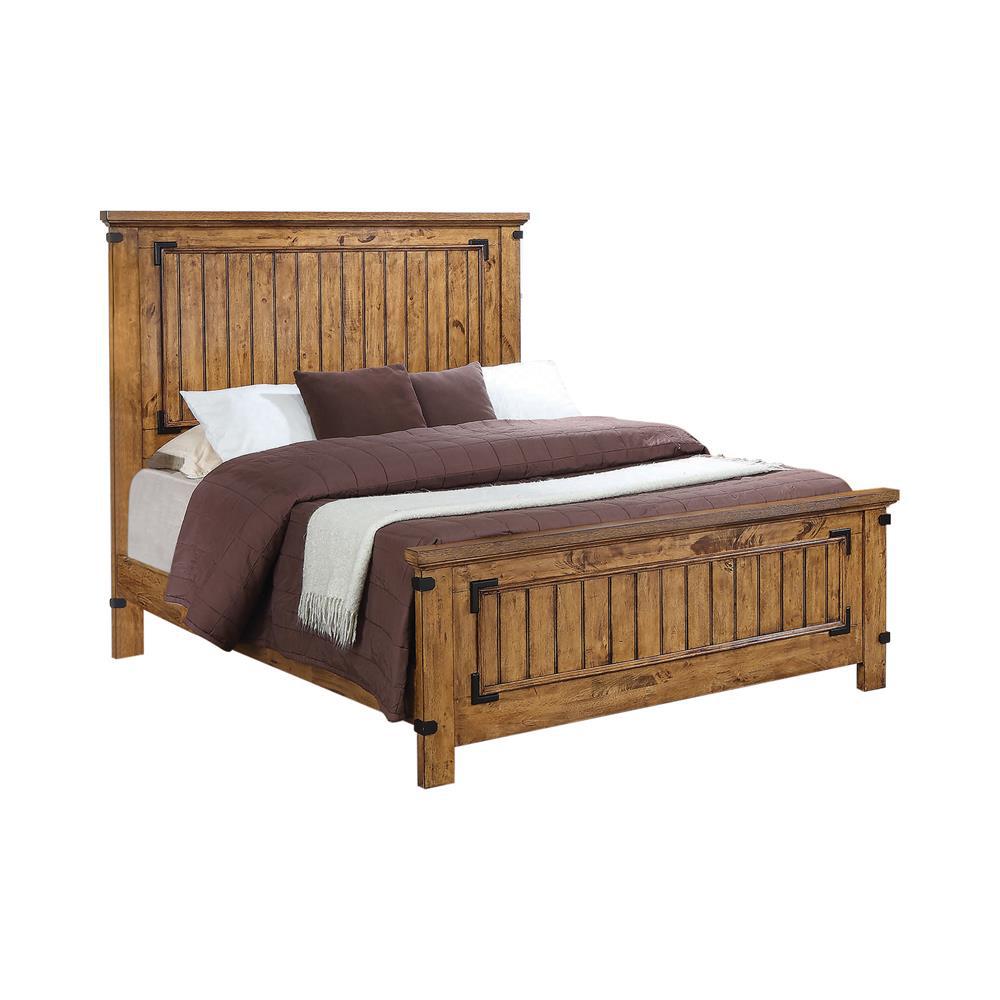 Brenner Full Panel Bed Rustic Honey. Picture 2