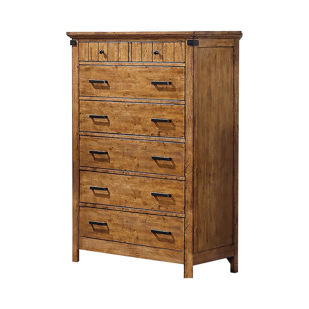 Brenner 7-drawer Chest Rustic Honey. Picture 2