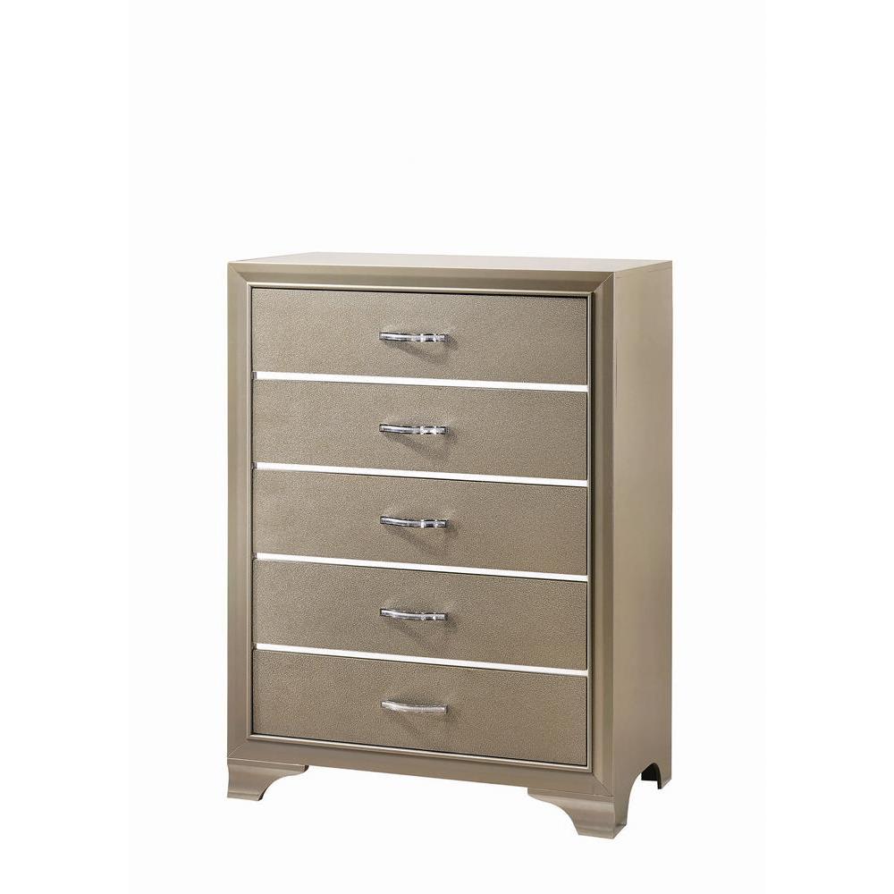 Beaumont 5-drawer Rectangular Chest Champagne. Picture 2