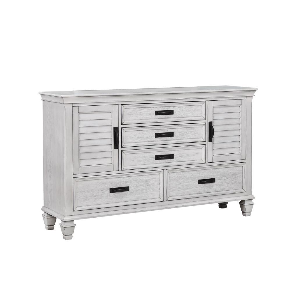 Franco 5-drawer Dresser Antique White. Picture 2
