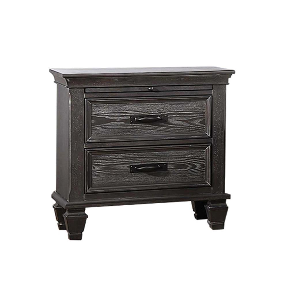 Franco 2-drawer Nightstand Weathered Sage. Picture 1