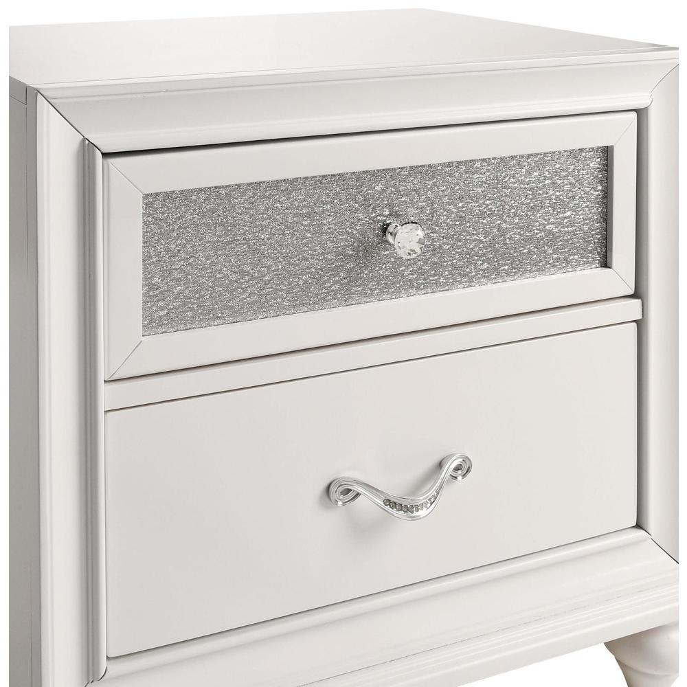 Barzini 2-drawer Nightstand White. Picture 10