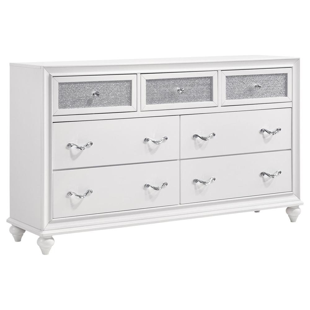 Barzini 7-drawer Dresser White. Picture 1