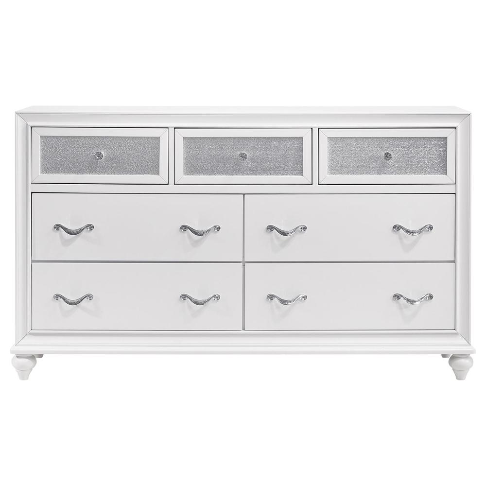 Barzini 7-drawer Dresser White. Picture 3