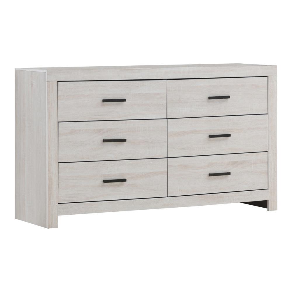 Brantford 6-drawer Dresser Coastal White. Picture 2