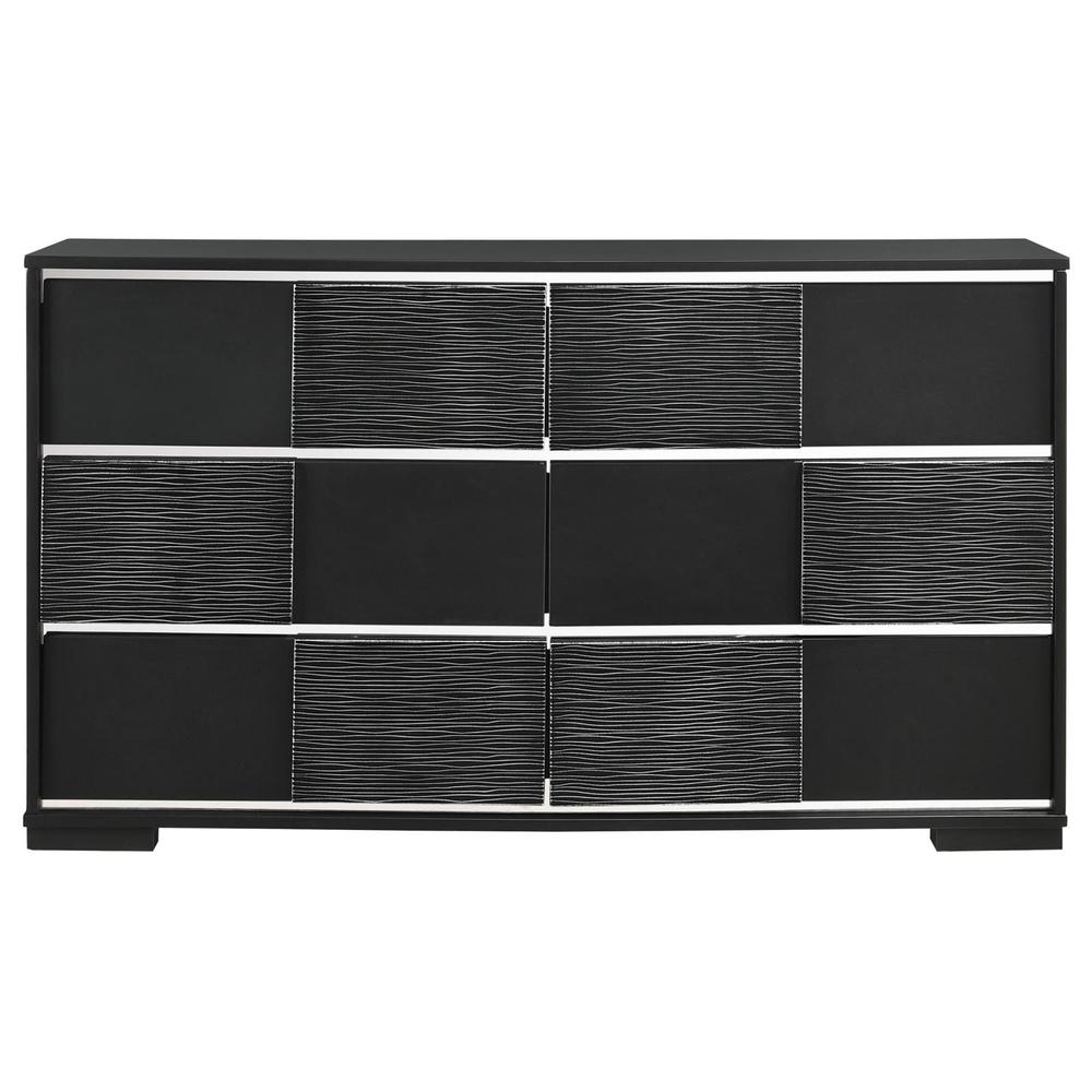 Blacktoft 6-drawer Dresser Black. Picture 3
