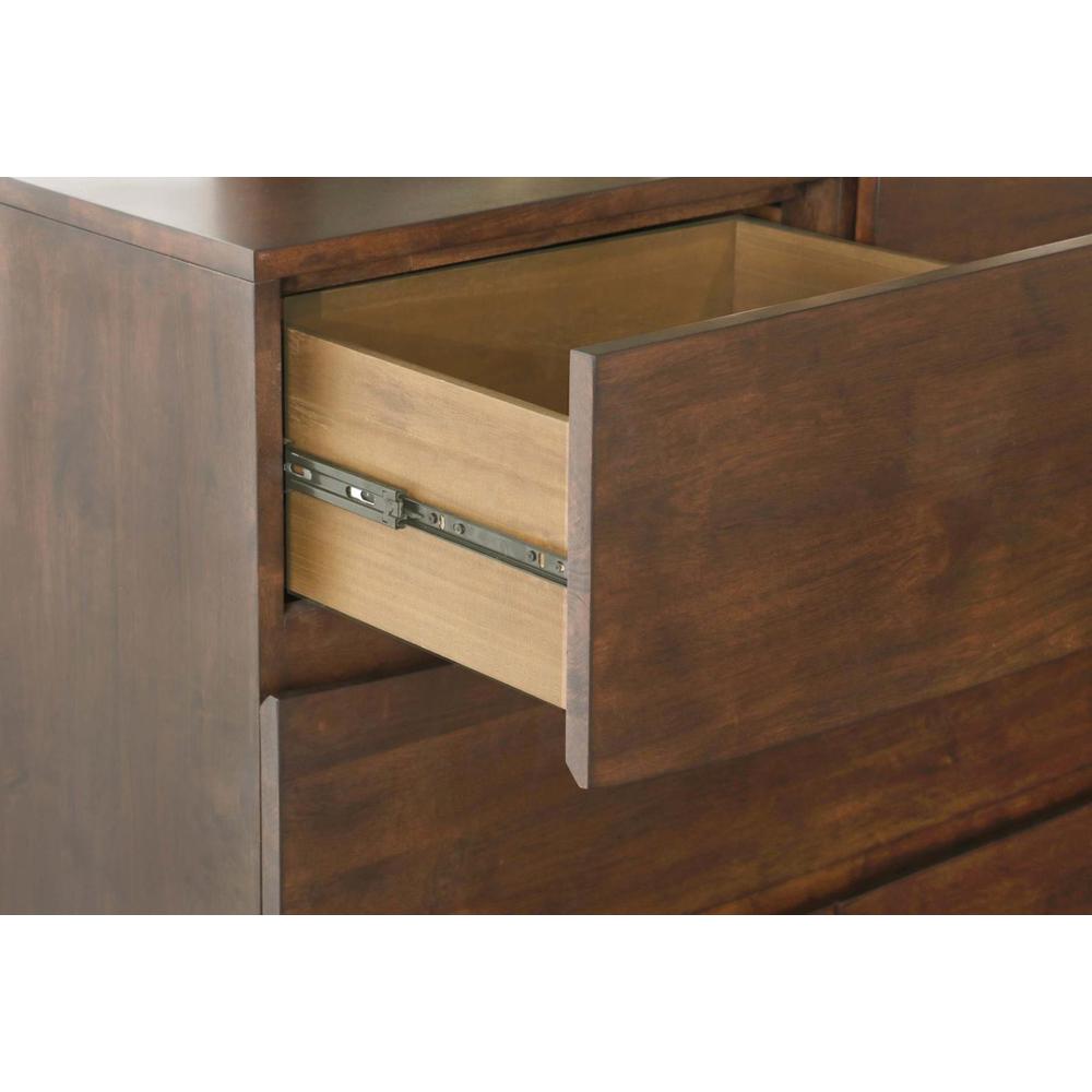 Genevieve 6-drawer Rectangular Dresser Dark Brown. Picture 7