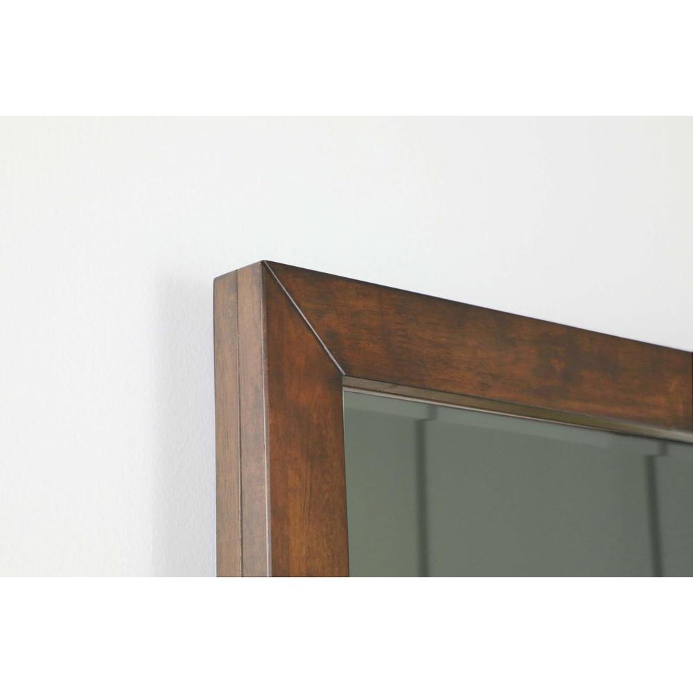 Genevieve Rectangular Dresser Mirror Dark Brown. Picture 4