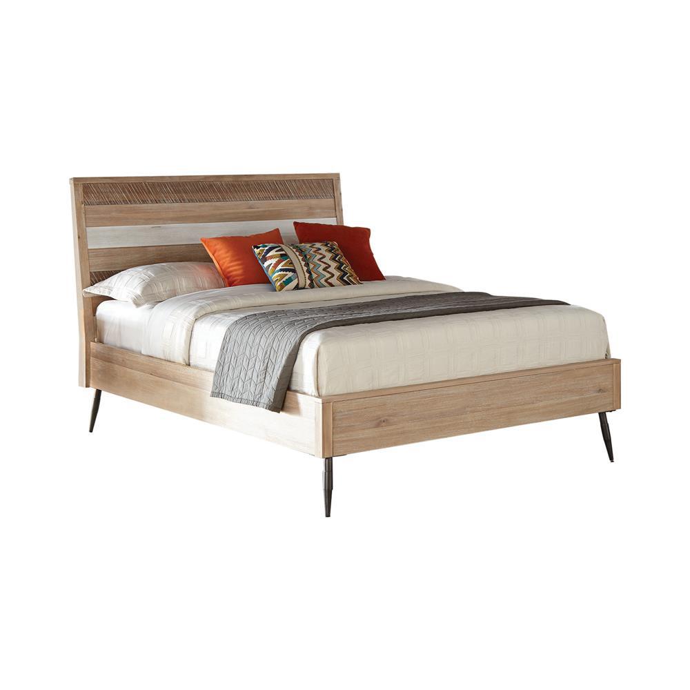 Marlow Queen Platform Bed Rough Sawn Multi. Picture 1