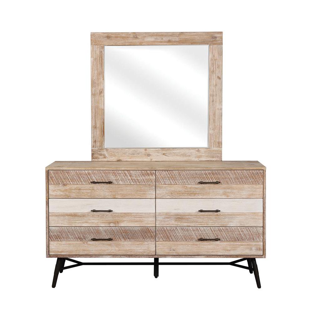 Marlow Rectangular Dresser Mirror Rough Sawn Multi. Picture 2