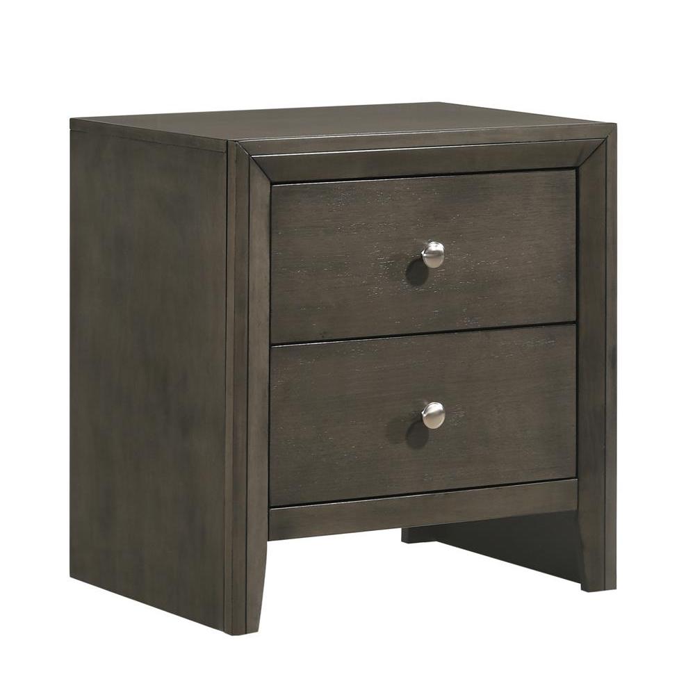 Serenity 2-drawer Nightstand Mod Grey. Picture 1