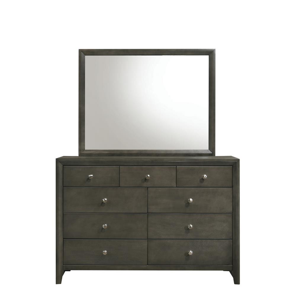 Serenity Rectangular Dresser Mirror Mod Grey. Picture 5