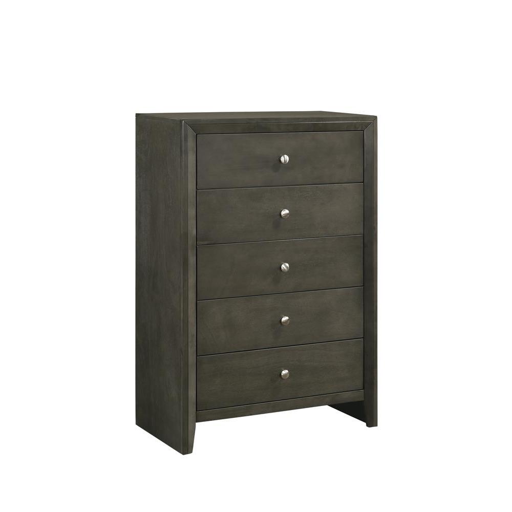 Serenity 5-drawer Chest Mod Grey. Picture 1