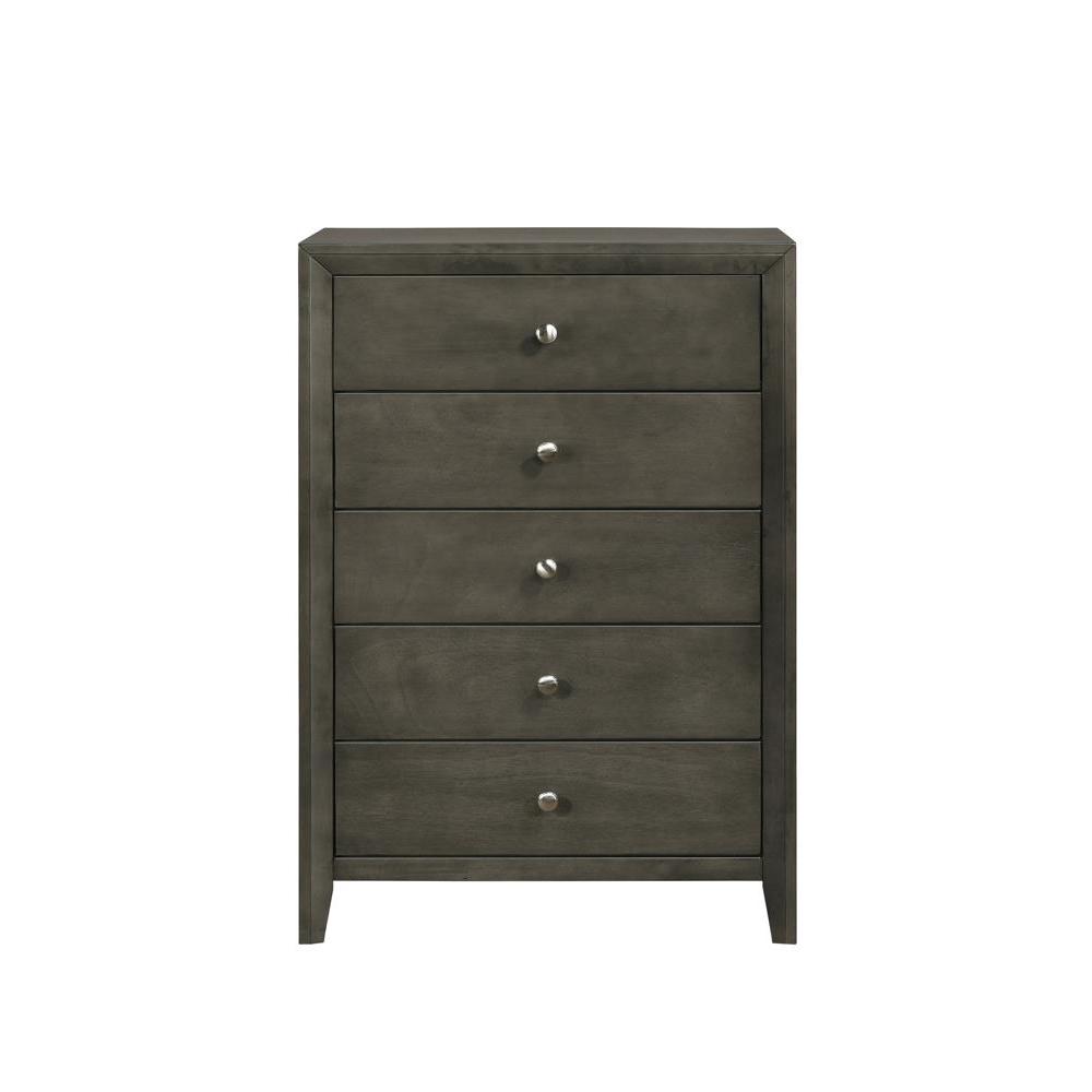 Serenity 5-drawer Chest Mod Grey. Picture 2