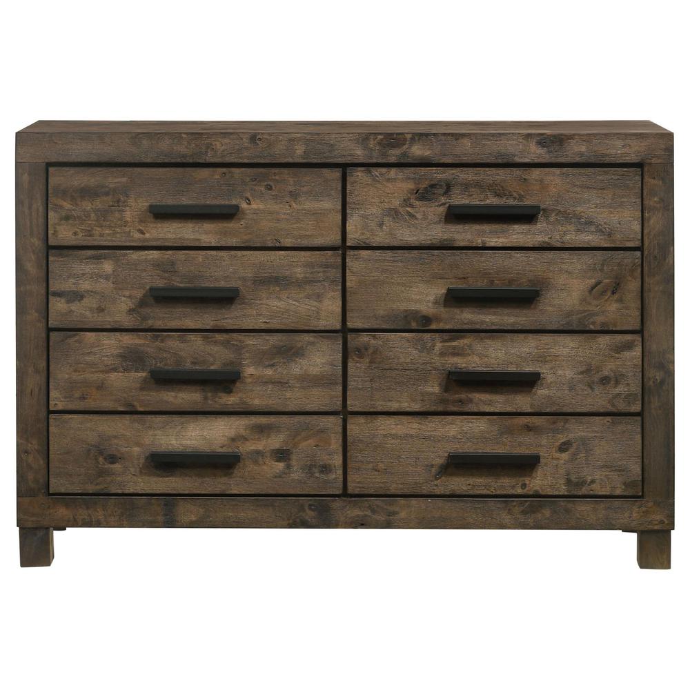 Woodmont 8-drawer Dresser Rustic Golden Brown. Picture 3