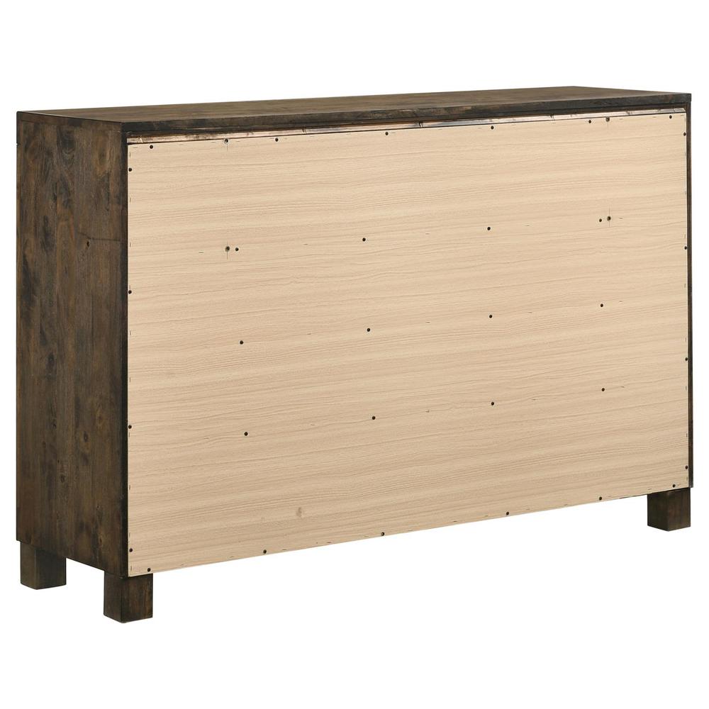 Woodmont 8-drawer Dresser Rustic Golden Brown. Picture 6