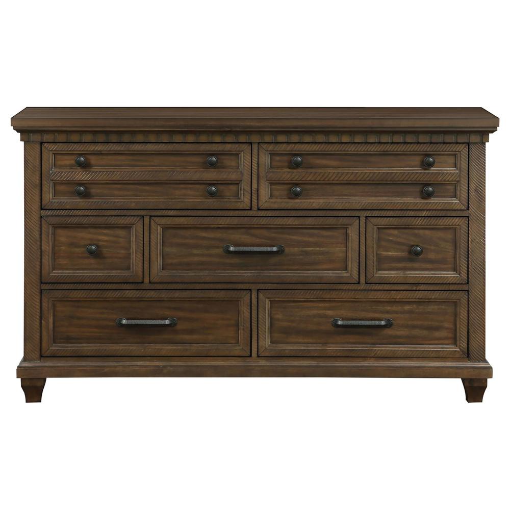 Bennington Rectangular 7-drawer Dresser Acacia Brown. Picture 3