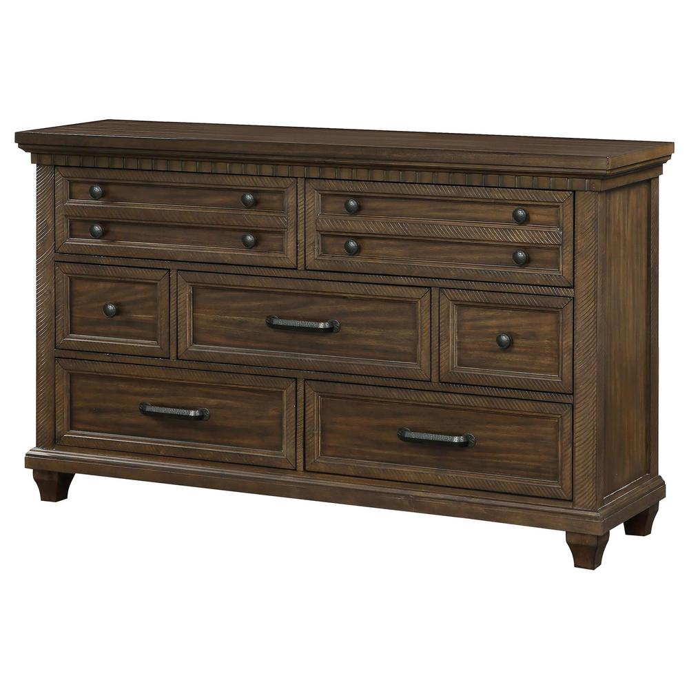 Bennington Rectangular 7-drawer Dresser Acacia Brown. Picture 4