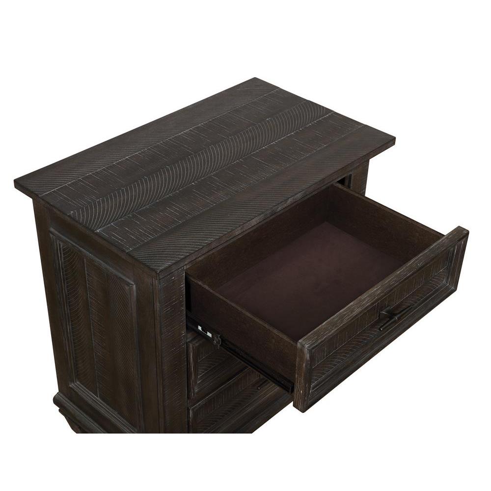 Atascadero 3-drawer Nightstand Weathered Carbon. Picture 3