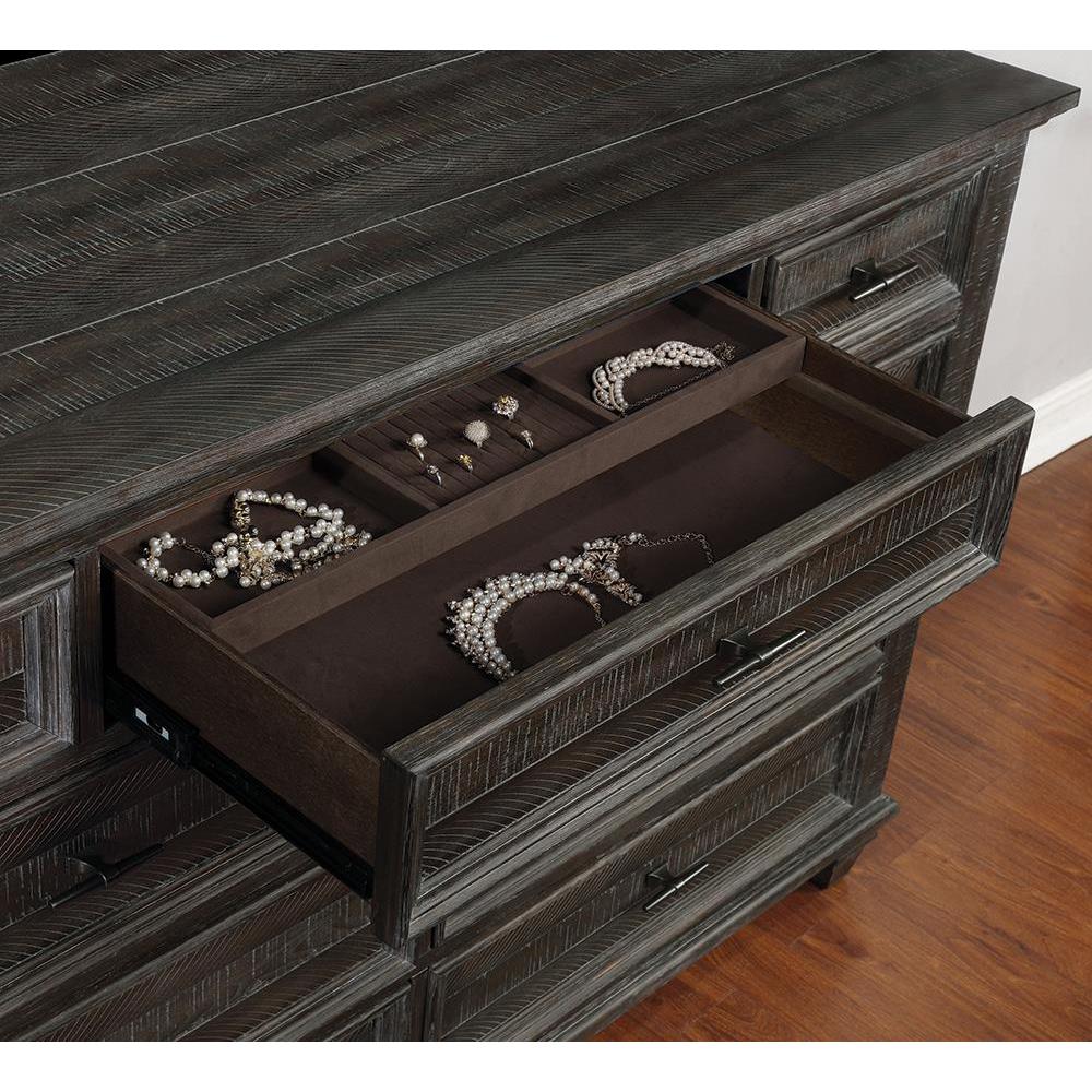 Atascadero 9-drawer Dresser Weathered Carbon. Picture 6