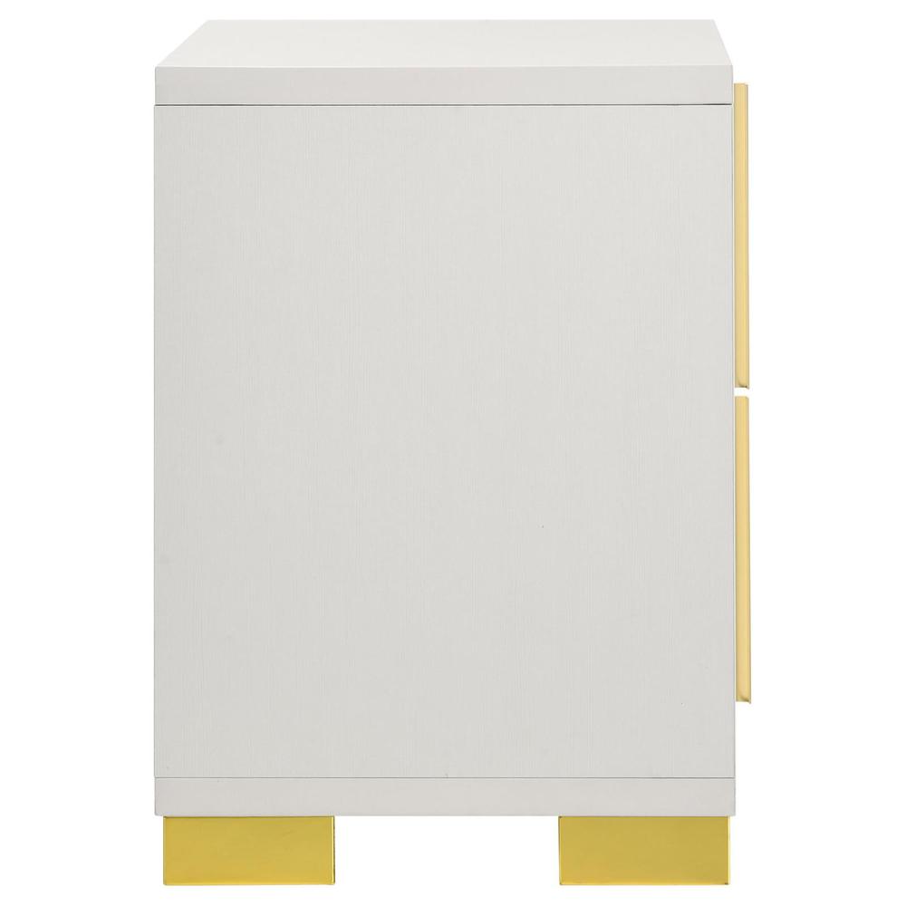 Marceline 2-drawer Nightstand White. Picture 8