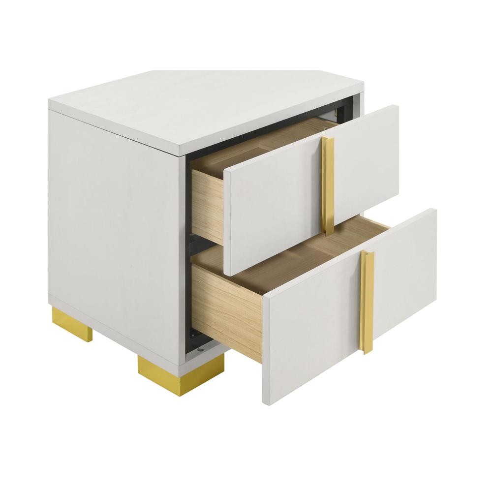 Marceline 2-drawer Nightstand White. Picture 9