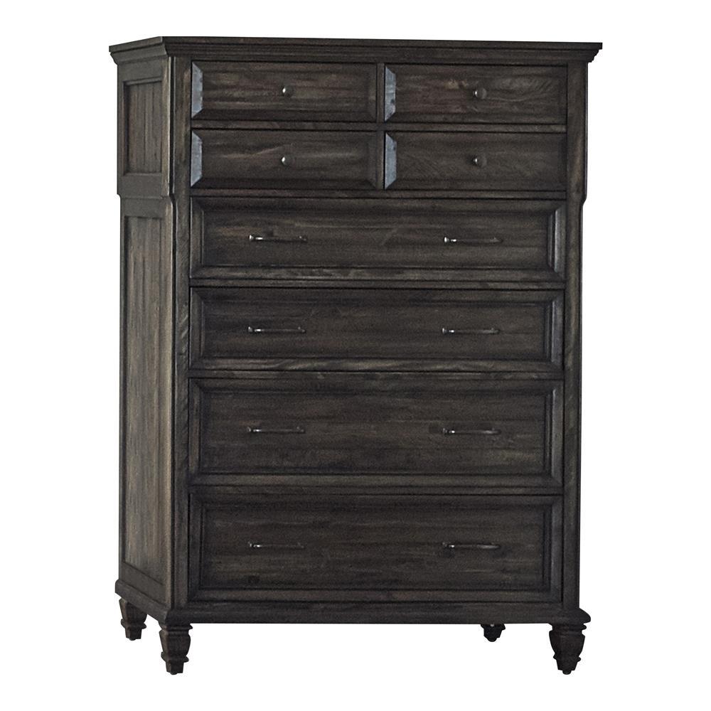 Avenue 8-drawer Chest Weathered Burnished Brown. Picture 2