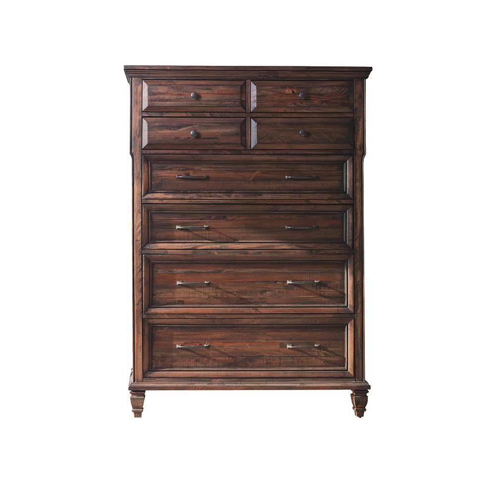 Avenue 8-drawer Chest Weathered Burnished Brown. Picture 3