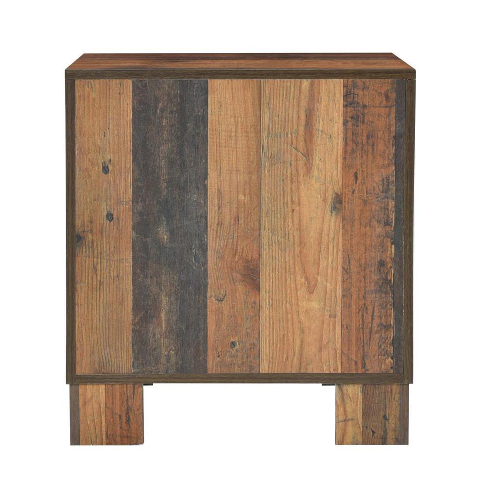Sidney 2-drawer Nightstand Rustic Pine. Picture 6