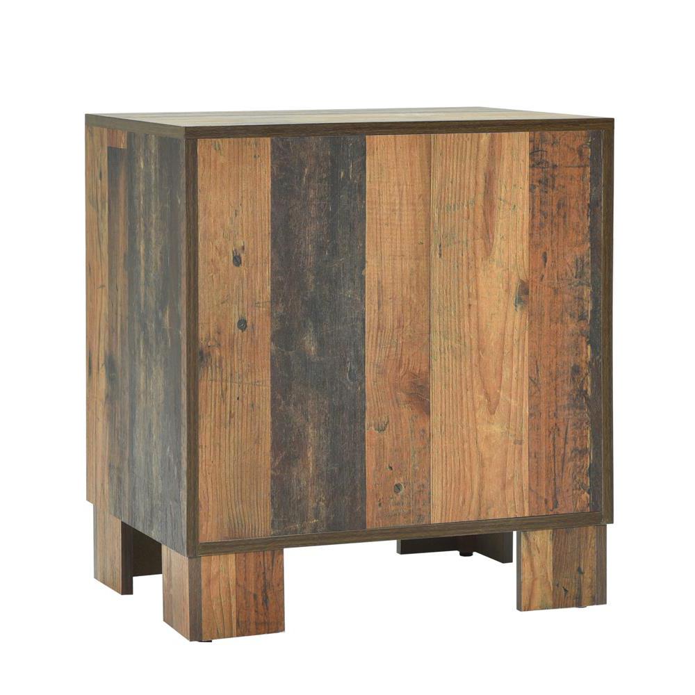 Sidney 2-drawer Nightstand Rustic Pine. Picture 8
