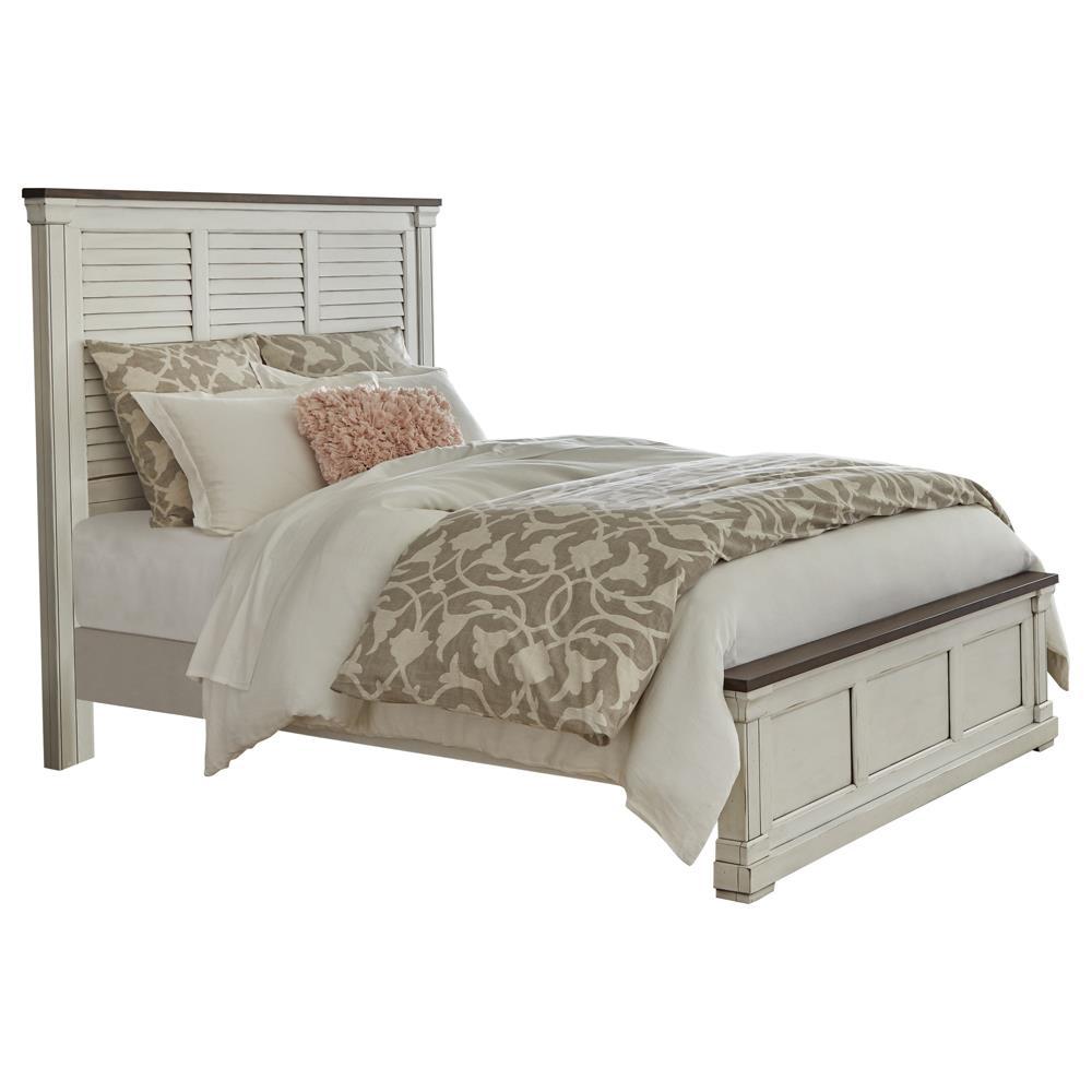 Hillcrest California King Panel Bed White. Picture 1