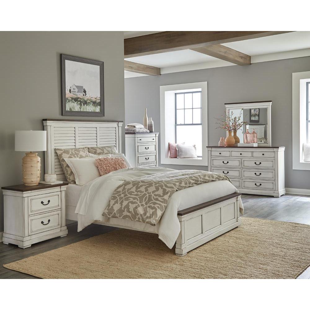 Hillcrest California King Panel Bed White. Picture 2