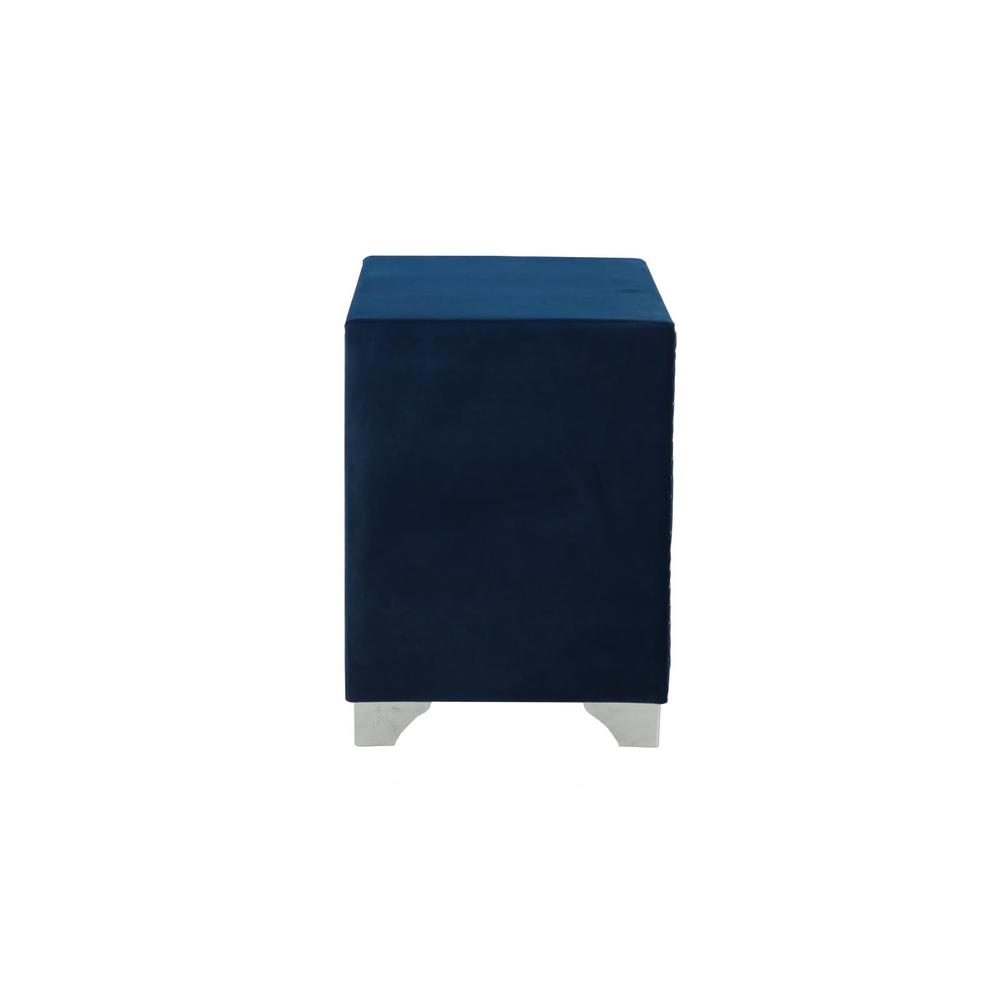 Melody 2-drawer Upholstered Nightstand Pacific Blue. Picture 6