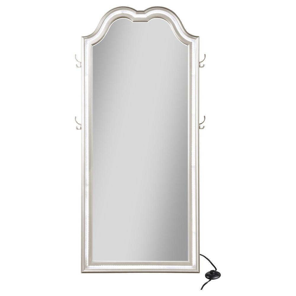 Evangeline Full Length LED Floor Mirror Silver Oak. Picture 2